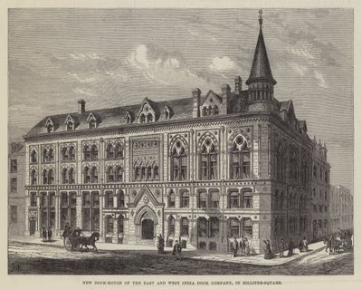 New Dock-House of the East and West India Dock Company, i Billiter-Square af Frank Watkins